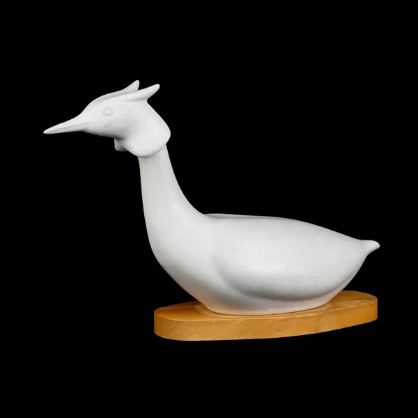 GUNNAR NYLUND, skulptur, stengods, "Skäggdopping", Rörstrand
