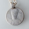 HALSKEDJA MED HÄNGE, silver, Etiopisk minnesmedalj, med Haile Selassie, 1900-tal