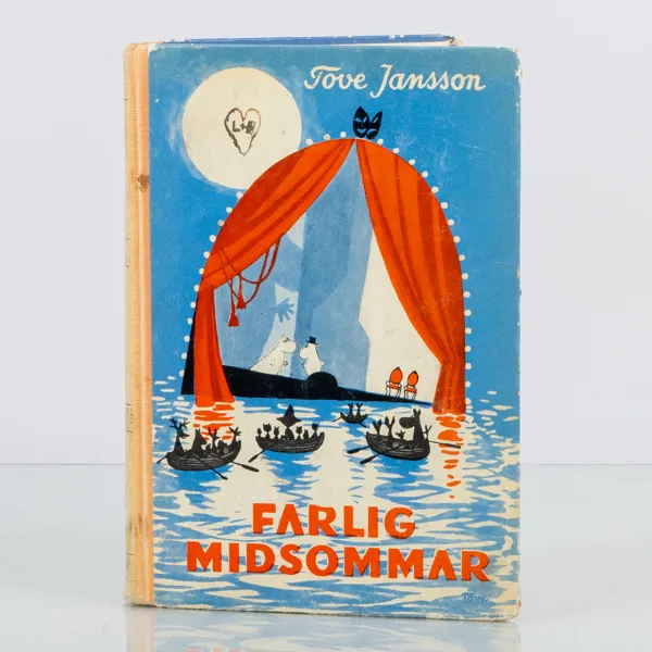 TOVE JANSSON, bok, "Farlig Midsommar", Gebers förlag, första upplagan 1954