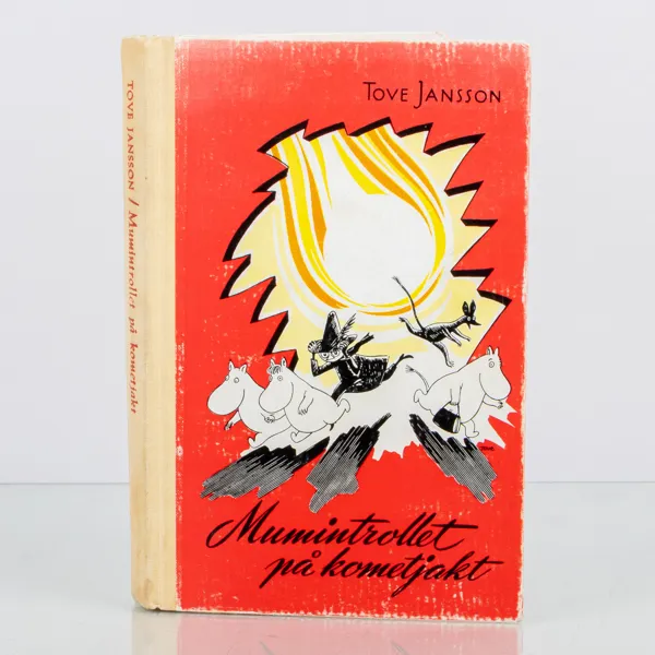  TOVE JANSSON, bok, "Mumintrollet på kometjakt", Sörlins Förlag, Norrköping, 1957