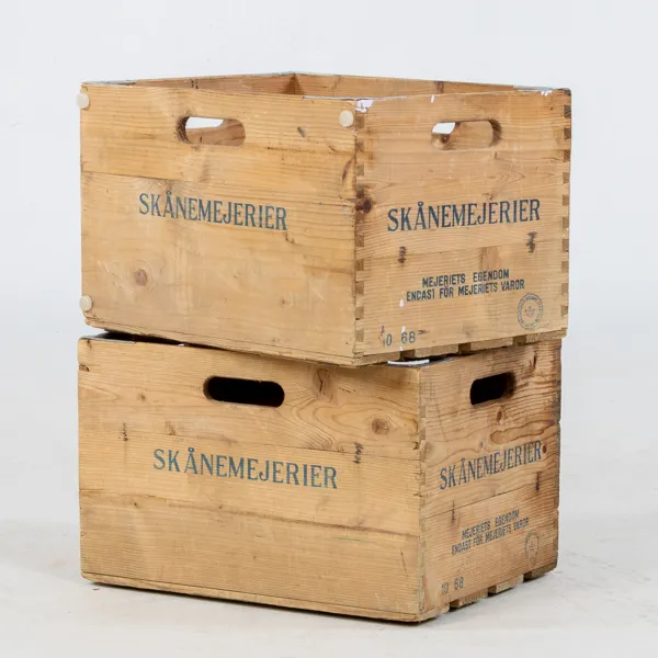 TRÄBACKAR, 1 par, Skånemejerier, 1900-talets mitt