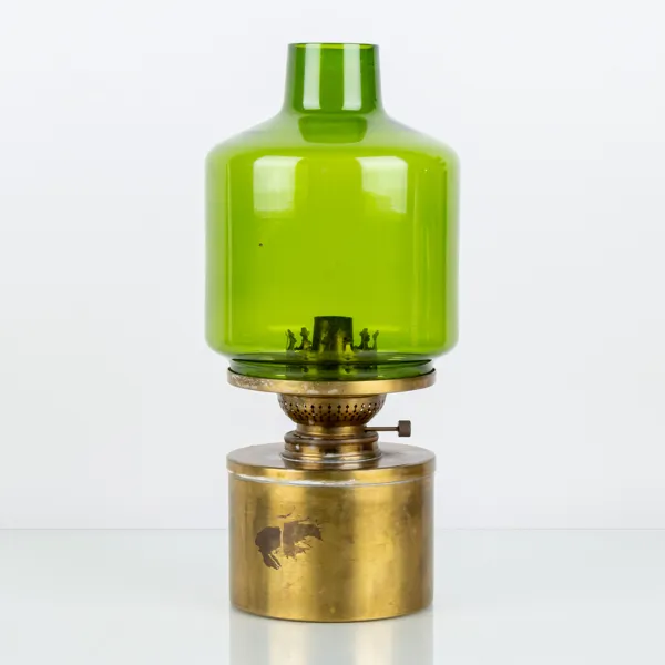  HANS-AGNE JAKOBSSON, bordsfotogenlampa, mässing och glas, modell L47, Markaryd
