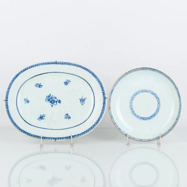 FAT SAMT SKÅLFAT, porslin, Kina, 1700-/1800-tal