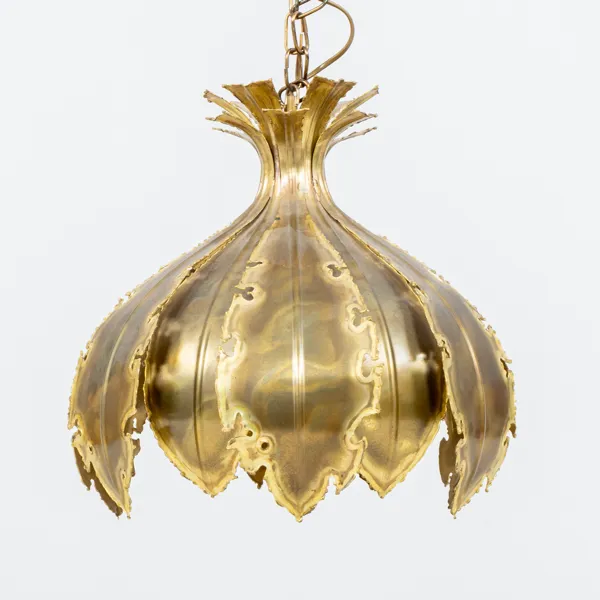 SVEND AAGE HOLM SØRENSEN, taklampa, mässing, modell 6395, Danmark, 1960-tal