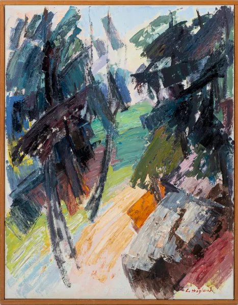GUSTAF HÖGLUND (1910-1994), olja på duk, signerad