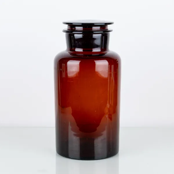 APOTEKSKRUS MED LOCK, glas, 1900-talets första hälft