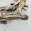 BROSCHER, 3 st, silver, bla sterling, 1900-tal