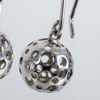 LIISA VITALI (1918-1987), 1 par örhängen, sterlingsilver, "Leppäkerttu", Finland