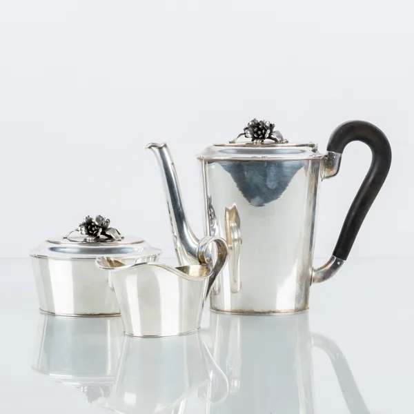 KAFFESERVIS, 3 del, silver, WA Bolin, Stockholm 1946