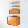 HYLLSYSTEM, 4 del, teak, stringmodell, 1900-talets mitt