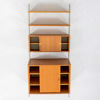 HYLLSYSTEM, 4 del, teak, stringmodell, 1900-talets mitt