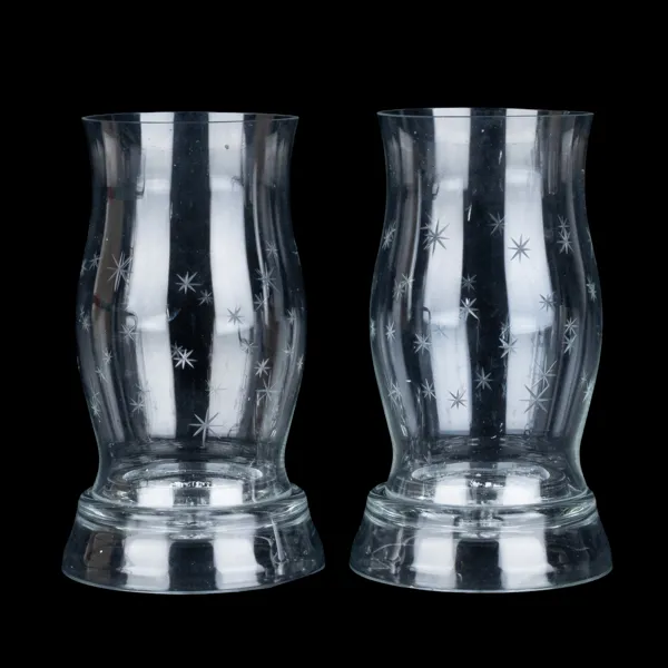 STORMLYKTOR, 1 par, glas, 1900-tal