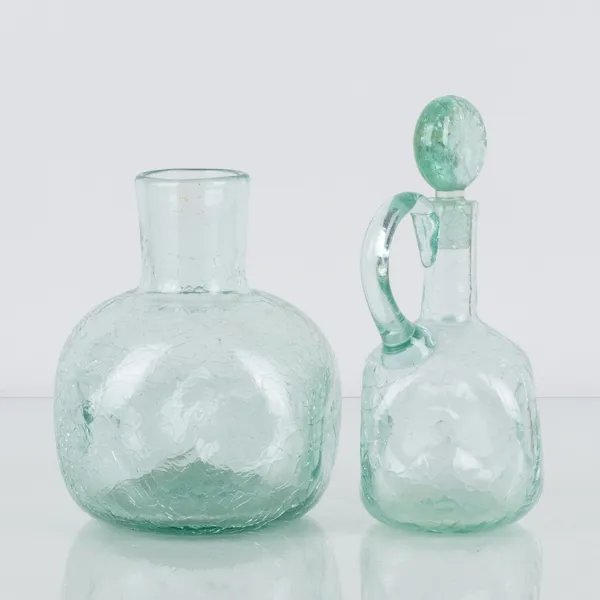 TURE BERGLUND, vas samt karaff, glas, Stockholms glasbruk, Skansen