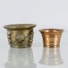MORTLAR, 2 st, brons och malm, 1600-/1700-tal