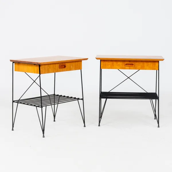 SÄNGBORD, 1 par, teak, 1950-/60-tal