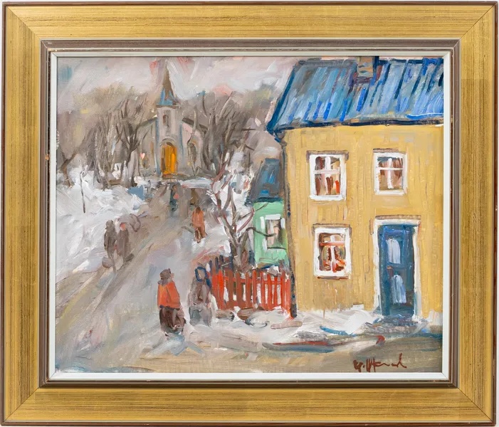 UNO HUBERT KARLSSON (född 1903), olja på duk, signerad