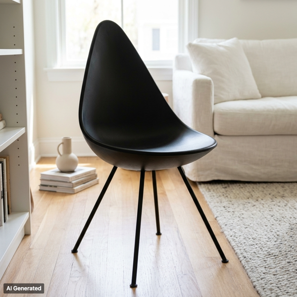 ARNE JACOBSEN, stol, "Droppen", Fritz Hansen, nutida 