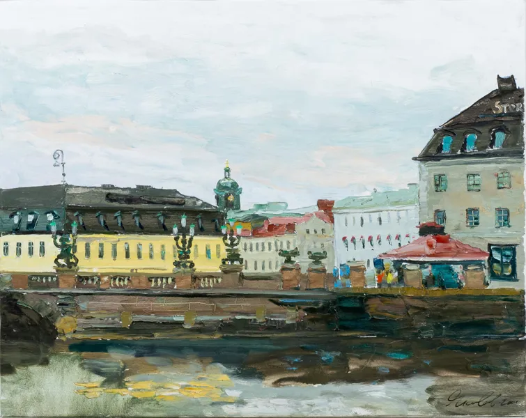 SERGEJ JAKOVLEV (född 1958), olja på duk, signerad och daterad 2001