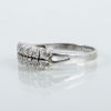 RING, sterlingsilver, med vita stenar, 1900-talets andra hälft