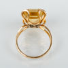 RING, 18k guld, med fasettslipad citrin, 1900-talets mitt