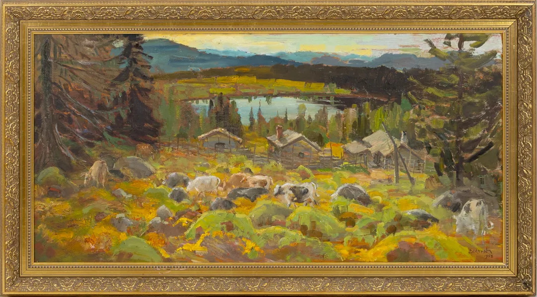 SIGURD BERNHOLM (1890-1969), olja på pannå, signerad och daterad 1958
