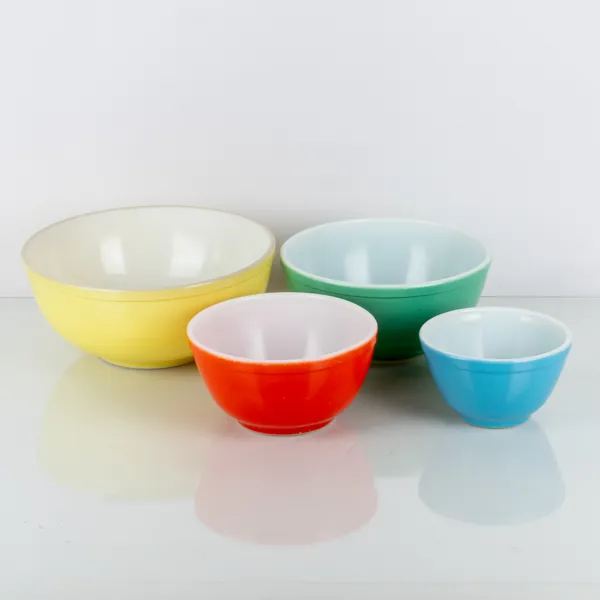 SKÅLAR, 4 st, glas, Pyrex, 1960-/70-tal