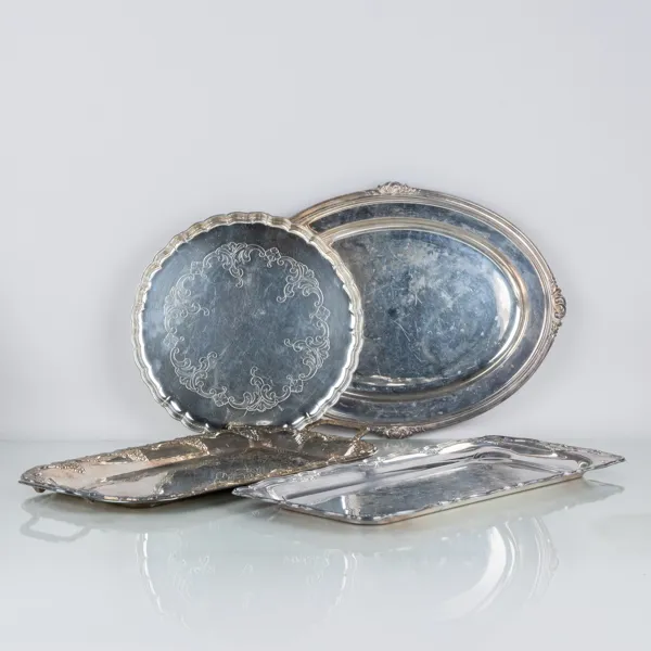 BRICKOR, 4 st, nysilver, 1900-tal