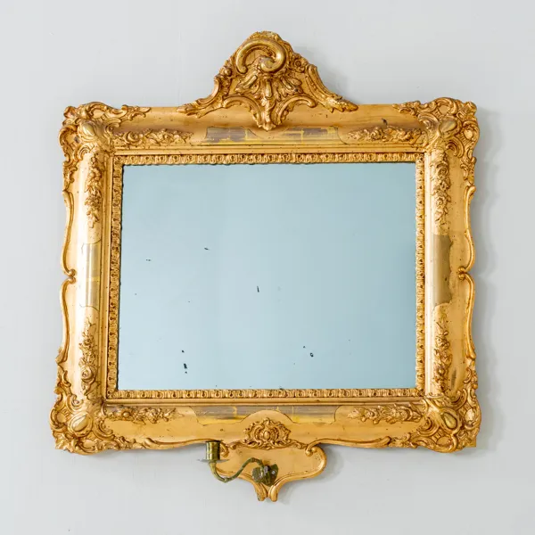 SPEGELLAMPETT, bronserad, 1800-tal