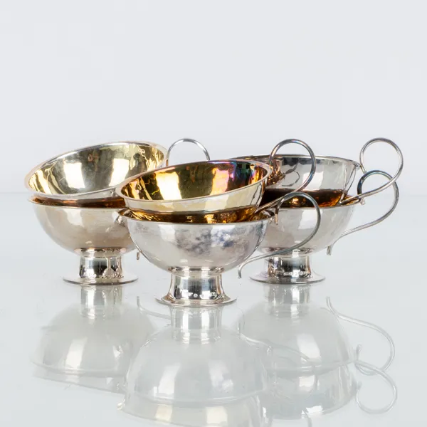 PUNCHMUGGAR, 6 st, silver, GAB 1966