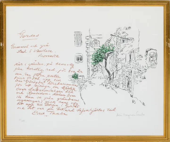 ASTRI BERGMAN TAUBE (1898-1980), färglitografi, signerad och numrerad 21/280