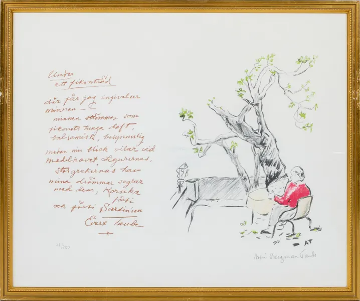 ASTRI BERGMAN TAUBE (1898-1980), färglitografi, signerad och numrerad 21/280