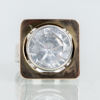 RING, silver, svenska stämplar GGG, med bergkristall, sannolikt 1960-/70-tal