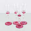 VINGLAS, 4 st, Reijmyre glasbruk, 1900-/2000-tal