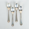 TESKEDAR, 4 st, silver, "Gammal svensk", bla Anders Malmberg 1815