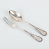 GAFFEL SAMT SKED, silver, "Rosen", CG Hallberg, Stockholm 1911