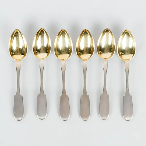 SKEDAR, 6 st, silver, stämplade VE, 1900-tal