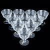 COUPESKÅLAR, 10 st, glas, Reijmyre glasbruk, 1900-talets mitt