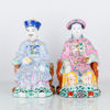 FIGURER, 1 par, porslin, Kina, 1900-tal, större modell