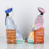 FIGURER, 1 par, porslin, Kina, 1900-tal, större modell