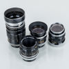OBJEKTIV, 4 st, bla Canon Super Canon Matic R 100 mm 1:2 och Canon FL 50 mm 1:1,8
