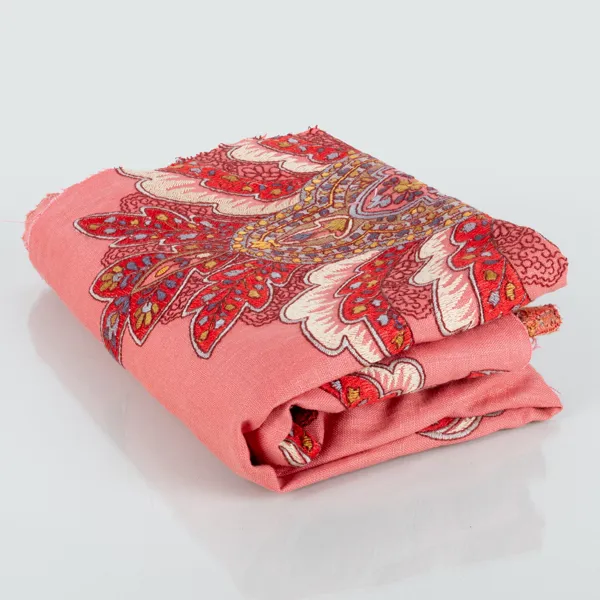 TYG, broderad textil, obrukad, inköpt omkring 2015