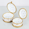 DOSOR, 4 st, porslin och glas, bla Sèvresliknande märke, 1800-/1900-tal