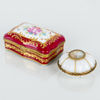 DOSOR, 4 st, porslin och glas, bla Sèvresliknande märke, 1800-/1900-tal