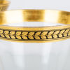 VINGLAS, 2 st, glas, förgylld dekor, sannolikt 1900-tal