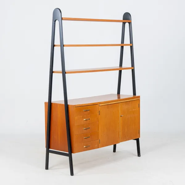 BOKHYLLA, teak, 1950-/60-tal