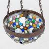 TAKLAMPA, glas och metall, jugend, tidigt 1900-tal
