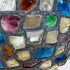 TAKLAMPA, glas och metall, jugend, tidigt 1900-tal