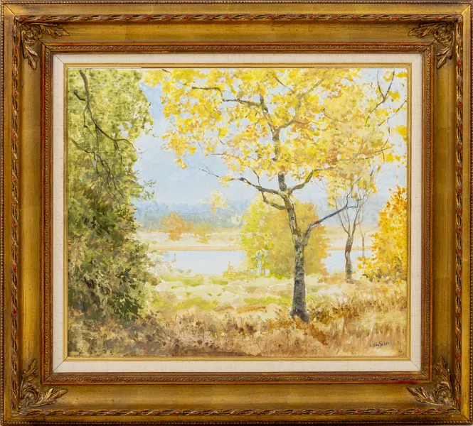 ROBERT HÖGFELDT (1894-1986), olja på pannå, signerad