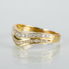 RING, 18k guld, med åttkantslipade diamanter tot 0.26 ct