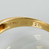 RING, 18k guld, med åttkantslipade diamanter tot 0.26 ct